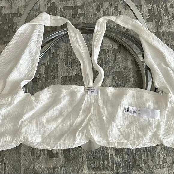 Asos Luxe white corset tank top size 8 - Picture 4 of 4